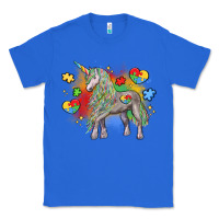 True Royal autism unicorn Classic Tee - LillyAllenDesigns