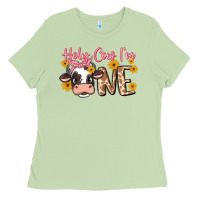 Matcha holy cow i'm one Ladies Tee - MaliasSmallBusiness