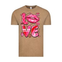 Vintage Coffee love with lips Vintage Tee - LillyAllenDesigns