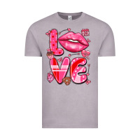 Vintage Zinc love with lips Vintage Tee - LillyAllenDesigns