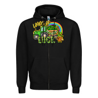 Black Loads of luck tractor Zipper Hoodie - CowGirlArtShop