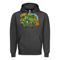 Charcoal Heather Loads of luck tractor Zipper Hoodie - CowGirlArtShop