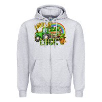 Loads Of Luck Tractor Zipper Hoodie | Teevron