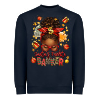 Navy santa favorite banker afro messy bun Heavyweight Sweatshirt - texasbilliewilder