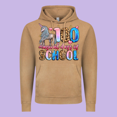 100 Magical Days Of School Vintage Hoodie Designed By Lillyallendesigns