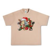 Burro Joy Christmas Goat Urban Heavy Tee - LillyAllenDesigns