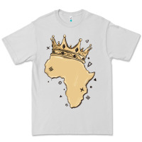 Dove Grey africa with crown Premium Tee - MaliasSmallBusiness