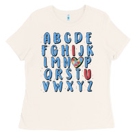 Bone alphabet autism awareness Ladies Tee - MaliasSmallBusiness