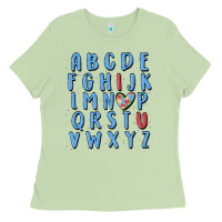 Matcha alphabet autism awareness Ladies Tee - MaliasSmallBusiness
