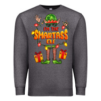 Charcoal Heather im the smartass elf Premium Sweatshirt - FaDigitalArtStudio