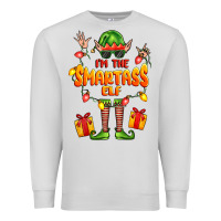 Dove Grey im the smartass elf Premium Sweatshirt - FaDigitalArtStudio