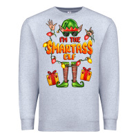 Heather Grey im the smartass elf Premium Sweatshirt - FaDigitalArtStudio