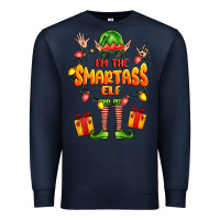 Navy im the smartass elf Premium Sweatshirt - FaDigitalArtStudio
