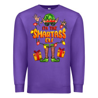 Purple im the smartass elf Premium Sweatshirt - FaDigitalArtStudio