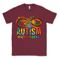 Burgundy autism awareness butterfly infinity symbol Classic Tee - LillyAllenDesigns