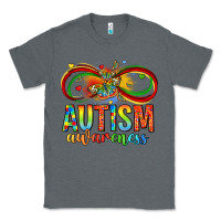 Charcoal Heather autism awareness butterfly infinity symbol Classic Tee - LillyAllenDesigns
