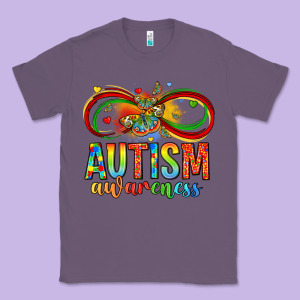 Autism Awareness Butterfly Infinity Symbol Classic Tee Designed By Lillyallendesigns