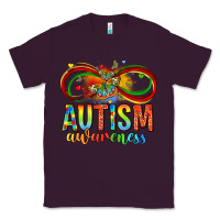 Plum autism awareness butterfly infinity symbol Classic Tee - LillyAllenDesigns
