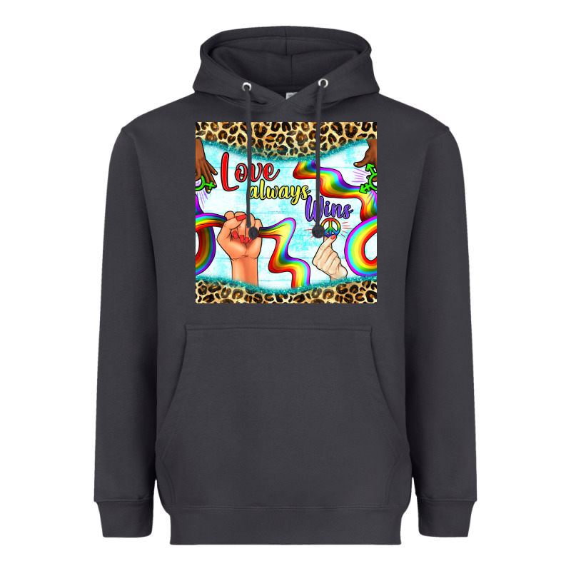 Pride Lgbtq Love Always Wins Peace Gender Symbol Heavyweight Hoodie by BundleAndBundleShop | Teevron
