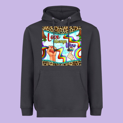 Pride Lgbtq Love Always Wins Peace Gender Symbol Heavyweight Hoodie Designed By Bundleandbundleshop