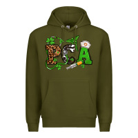 Army Green St. Patrick's Day PCA Premium Hoodie - OliviaCreatesArt
