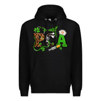 Black St. Patrick's Day PCA Premium Hoodie - OliviaCreatesArt