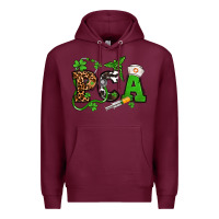 Burgundy St. Patrick's Day PCA Premium Hoodie - OliviaCreatesArt