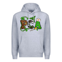 Heather Grey St. Patrick's Day PCA Premium Hoodie - OliviaCreatesArt