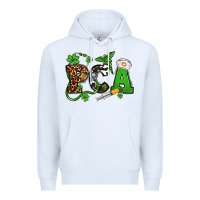 White St. Patrick's Day PCA Premium Hoodie - OliviaCreatesArt
