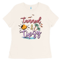 Bone tanned and tipsy Ladies Tee - MaliasSmallBusiness