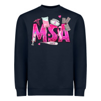 Navy breast cancer msa medical support assistant Heavyweight Sweatshirt - texasbilliewilder