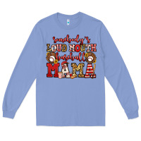 Colony Blue somebody's loud mouth baseball mama Long Sleeve Tee - Jasminsmagicworld