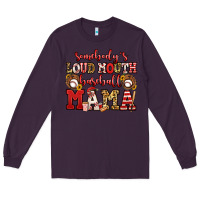 Plum somebody's loud mouth baseball mama Long Sleeve Tee - Jasminsmagicworld