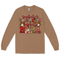 Toasted Coconut somebody's loud mouth baseball mama Long Sleeve Tee - Jasminsmagicworld