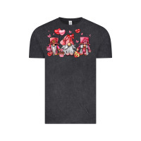 Vintage Black valentine's day gnomes Vintage Tee - LillyAllenDesigns