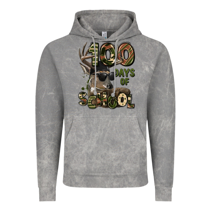 100 Days Of School Hunting Deer Vintage Hoodie by LillyAllenDesigns | Teevron