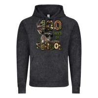 Vintage Black 100 days of school hunting deer Vintage Hoodie - LillyAllenDesigns