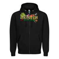 Black Luckiest lunch lady St. Patrick's Day Zipper Hoodie - CowGirlArtShop