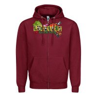 Burgundy Luckiest lunch lady St. Patrick's Day Zipper Hoodie - CowGirlArtShop