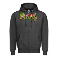 Charcoal Heather Luckiest lunch lady St. Patrick's Day Zipper Hoodie - CowGirlArtShop