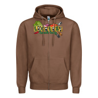 Chestnut Luckiest lunch lady St. Patrick's Day Zipper Hoodie - CowGirlArtShop
