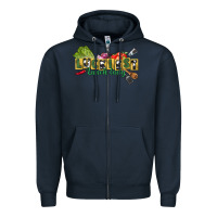 Navy Luckiest lunch lady St. Patrick's Day Zipper Hoodie - CowGirlArtShop