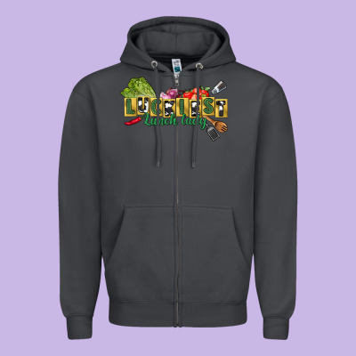 Luckiest Lunch Lady St. Patrick's Day Zipper Hoodie Designed By Cowgirlartshop