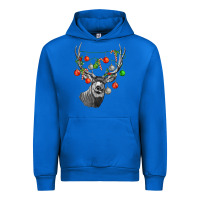 Cobalt Mule deer with Urban Hoodie - LillyAllenDesigns