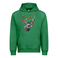 Emerald Mule deer with Urban Hoodie - LillyAllenDesigns