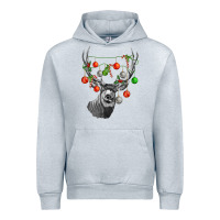 Heather Grey Mule deer with Urban Hoodie - LillyAllenDesigns