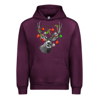Mauve Wine Mule deer with Urban Hoodie - LillyAllenDesigns