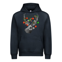 Navy Mule deer with Urban Hoodie - LillyAllenDesigns