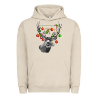 Pigment French Oak Mule deer with Urban Hoodie - LillyAllenDesigns