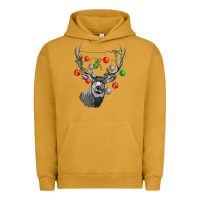 Pigment Peanut Butter Mule deer with Urban Hoodie - LillyAllenDesigns
